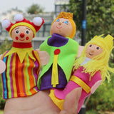 Maxbell 6 Pieces Plush Finger Puppets Royal Family Dolls Toys Kids Educational Toys