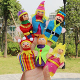 Maxbell 6 Pieces Plush Finger Puppets Royal Family Dolls Toys Kids Educational Toys