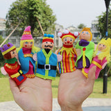 Maxbell 6 Pieces Plush Finger Puppets Royal Family Dolls Toys Kids Educational Toys