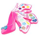 Maxbell Kids Cosmetic Toys High Heels Beauty Set for Girls with Lipstick, Eye Shadow, Blusher, Nail Polish etc.