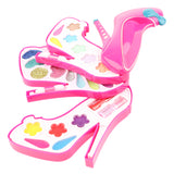 Maxbell Kids Cosmetic Toys High Heels Beauty Set for Girls with Lipstick, Eye Shadow, Blusher, Nail Polish etc.