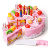 Maxbell Simulated Birthday Cake with Candles Decorations Set for Children Kids Role Pretend Play Toys