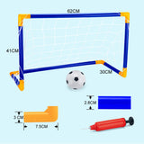 Maxbell 90cm Portable Soccer Goal Set, Football Gate & Football with Pump, Kids Outdoor Play Toy Gift