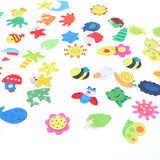 Maxbell 48pcs Cartoon Animals EVA Magnetic Fridge Magnet Auto Car Stickers Children Educational Toys Home Accessories