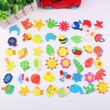 Maxbell 48pcs Cartoon Animals EVA Magnetic Fridge Magnet Auto Car Stickers Children Educational Toys Home Accessories