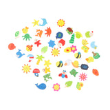 Maxbell 48pcs Cartoon Animals EVA Magnetic Fridge Magnet Auto Car Stickers Children Educational Toys Home Accessories