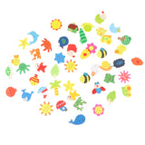 Maxbell 48pcs Cartoon Animals EVA Magnetic Fridge Magnet Auto Car Stickers Children Educational Toys Home Accessories