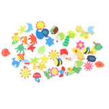 Maxbell 48pcs Cartoon Animals EVA Magnetic Fridge Magnet Auto Car Stickers Children Educational Toys Home Accessories