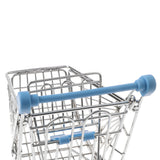 Maxbell Mini Metal Shopping Cart Salesman Sample Kids Pretend Play Toy - Blue
