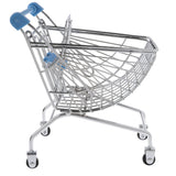 Maxbell Mini Metal Shopping Cart Salesman Sample Kids Pretend Play Toy - Blue