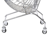 Maxbell Mini Metal Shopping Cart Salesman Sample Kids Pretend Play Toy - Blue