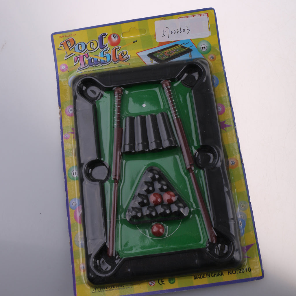Maxbell Kids Children Mini Desktop Pool Table Set Billiard Table Tabletop Pool Play Sports Games Early Developmental Training