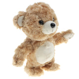 Maxbell 8" Soft Plush Talking Walking Bear Doll, Repeats What You Say, Brown Color