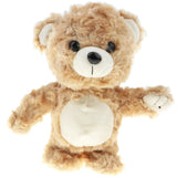 Maxbell 8" Soft Plush Talking Walking Bear Doll, Repeats What You Say, Brown Color