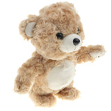 Maxbell 8" Soft Plush Talking Walking Bear Doll, Repeats What You Say, Brown Color