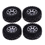 Maxbell 2Pc 1/18 4WD Electric RC Car Parts Left Rubber Tyre Tyres A949-01 for Wltoys