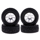 Maxbell 2Pc 1/18 4WD Electric RC Car Parts Left Rubber Tyre Tyres A949-01 for Wltoys