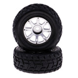 Maxbell 2Pc 1/18 4WD Electric RC Car Parts Left Rubber Tyre Tyres A949-01 for Wltoys