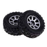 Maxbell 2Pc 1/18 4WD Electric RC Car Parts Left Rubber Tyre Tyres A949-01 for Wltoys