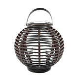 Maxbell Garden Hanging Solar Lights Decorative Rattan Style Lantern with LED Candle