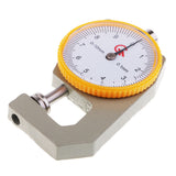Maxbell Dial Thickness Gauge 0-10mm 0.1mm Leather Paper Measuring Instrument Tester