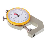 Maxbell Dial Thickness Gauge 0-10mm 0.1mm Leather Paper Measuring Instrument Tester