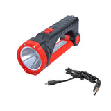 Maxbell 3W High Power Solar Powered Rechargeable LED Spotlight Magnetic Flashlight