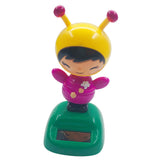 Maxbell Solar Powered Toy Dancing Bobble Head Toy Car Dashboard Dancer Toy Honeybee Decorative Ornament