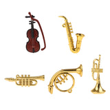 Maxbell 1/12 Dollhouse Miniature Musical Instrument Plastic Violin Model Figures Toy Accessory