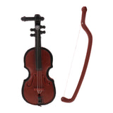 Maxbell 1/12 Dollhouse Miniature Musical Instrument Plastic Violin Model Figures Toy Accessory