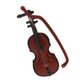 Maxbell 1/12 Dollhouse Miniature Musical Instrument Plastic Violin Model Figures Toy Accessory