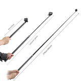 Maxbell 2.7m Carbon Fiber Extendable Selfie Stick 106 inch Monopod for GoPro Hero 6 5 4 3 Xiaomi YI SJCAM Camera