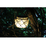 Maxbell Solar Powered LED Glass Jar Rope Light - Garden Table Decoration Lantern