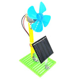 Maxbell DIY Solar Powered Electric Fans Model Student Physics Electrical Circuit Toy Learning Science Gadget DIY Assembly Kits