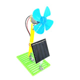 Maxbell DIY Solar Powered Electric Fans Model Student Physics Electrical Circuit Toy Learning Science Gadget DIY Assembly Kits