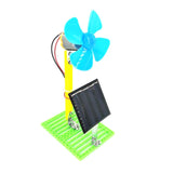 Maxbell DIY Solar Powered Electric Fans Model Student Physics Electrical Circuit Toy Learning Science Gadget DIY Assembly Kits