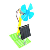 Maxbell DIY Solar Powered Electric Fans Model Student Physics Electrical Circuit Toy Learning Science Gadget DIY Assembly Kits