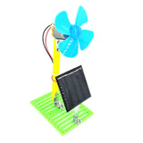 Maxbell DIY Solar Powered Electric Fans Model Student Physics Electrical Circuit Toy Learning Science Gadget DIY Assembly Kits