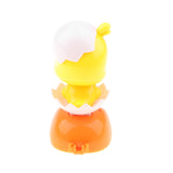 Maxbell Solar Powered Chicken Dancing Toy Animal Chick Doll Flip Flap Car Dashboard Ornament Home Desk Window Decor