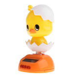 Maxbell Solar Powered Chicken Dancing Toy Animal Chick Doll Flip Flap Car Dashboard Ornament Home Desk Window Decor