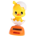 Maxbell Solar Powered Chicken Dancing Toy Animal Chick Doll Flip Flap Car Dashboard Ornament Home Desk Window Decor