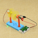 Maxbell Science Physics Experiment Wind Powered Toy DIY Manual Model Wind Driven Toy