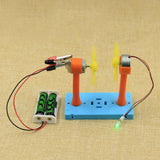 Maxbell Science Physics Experiment Wind Powered Toy DIY Manual Model Wind Driven Toy