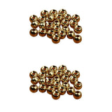 Maxbell 50 Pieces DIY Tungsten Slotted Fly Tying Beads Nymph Head Ball Beads 2.4/3.3mm the Sinking Speed is Faster