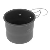 Maxbell 1600ml Aluminum Alloy Coffee Pot Tea Kettle + 2 Pieces 150ml Cup Mug Camping