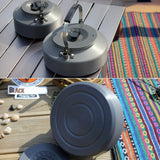 Maxbell 1600ml Aluminum Alloy Coffee Pot Tea Kettle + 2 Pieces 150ml Cup Mug Camping