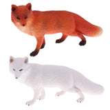 Maxbell 2 piece Realistic Animal Model Figure Figurine Science Nature Toys Red Fox