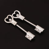 Maxbell 2 Pairs Nipple Ring Bars Crystal Jewelry Stainless Steel Body Jewelry