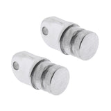 Maxbell 1 Pair Premium 316 Stainless Steel Marine Boat Bimini Top Fitting Inside Eye End Hardware fits 22mm 7/8'' Tube