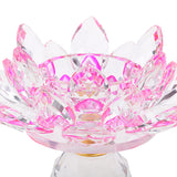 Maxbell Crystal Lotus Flower Candle Holder Tealight Home Feng Shui Decor Pink & Purple